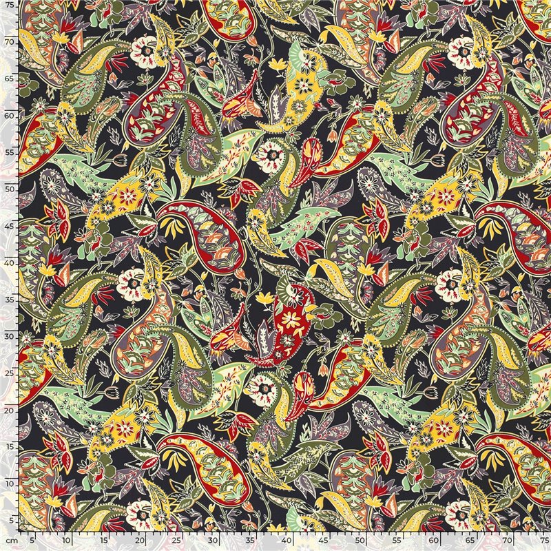 VISCOSE POPLIN PRINT FLOWERS