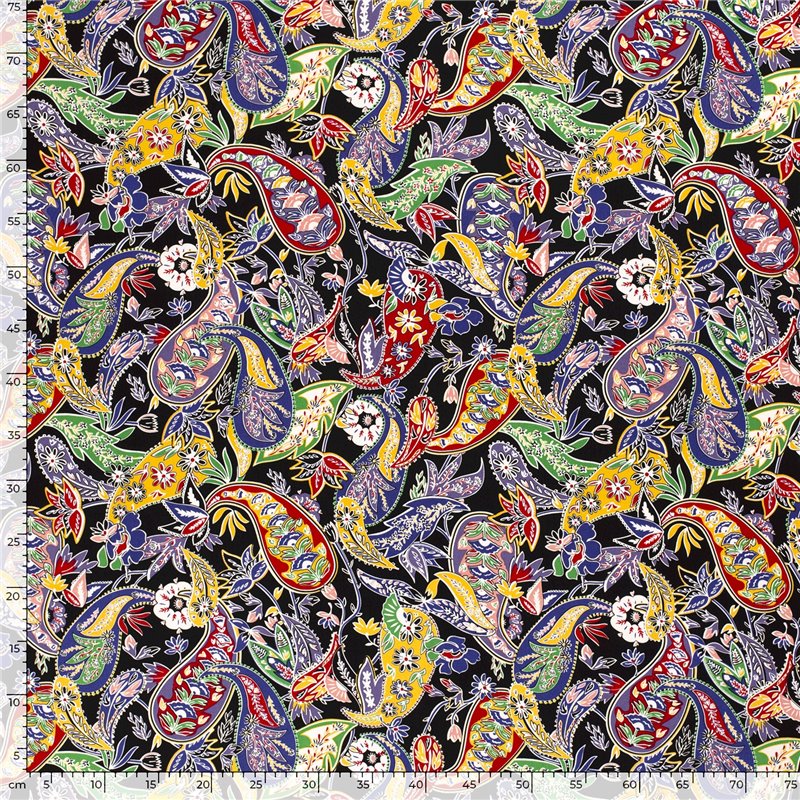 VISCOSE POPLIN PRINT FLOWERS