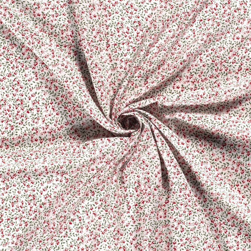 VISCOSE POPLIN PRINT FLOWERS