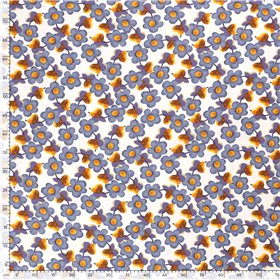 VISCOSE POPLIN PRINT FLOWERS