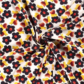 VISCOSE POPLIN PRINT FLOWERS