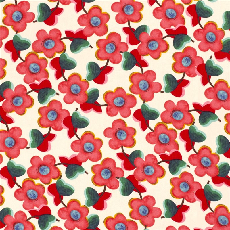 VISCOSE POPLIN PRINT FLOWERS