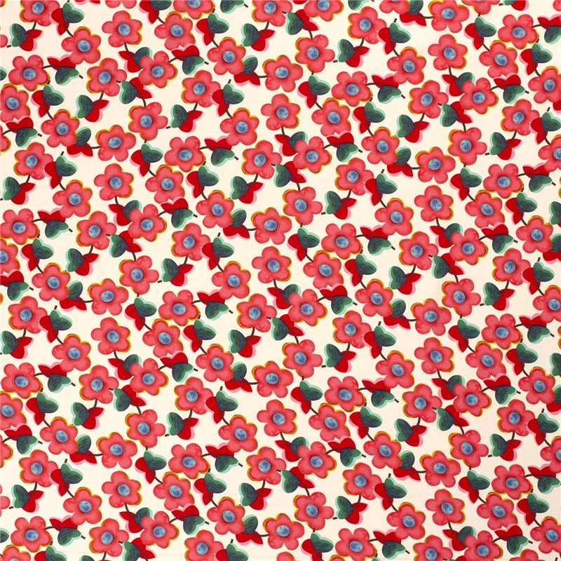 VISCOSE POPLIN PRINT FLOWERS