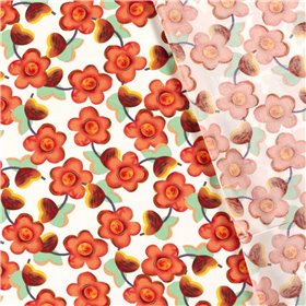 VISCOSE POPLIN PRINT FLOWERS