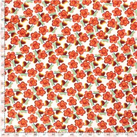 VISCOSE POPLIN PRINT FLOWERS