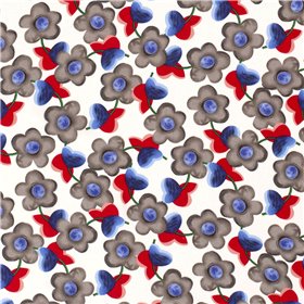 VISCOSE POPLIN PRINT FLOWERS