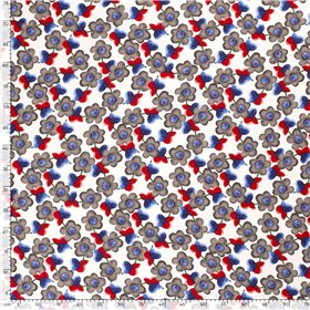 VISCOSE POPLIN PRINT FLOWERS