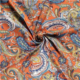 VISCOSE POPLIN PRINT ABSTRACT