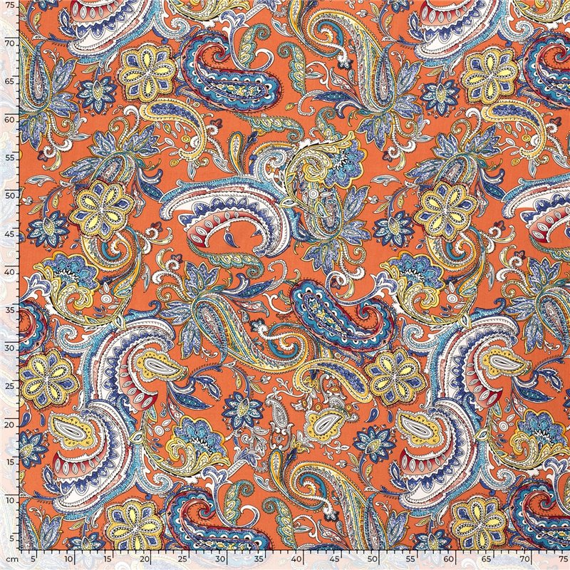 VISCOSE POPLIN PRINT ABSTRACT