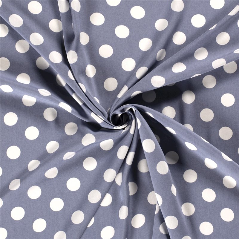 VISCOSE POPLIN PRINT DOTS