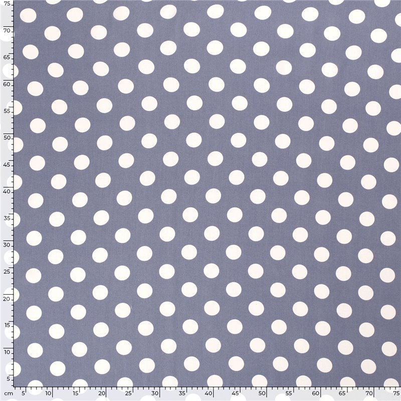 VISCOSE POPLIN PRINT DOTS