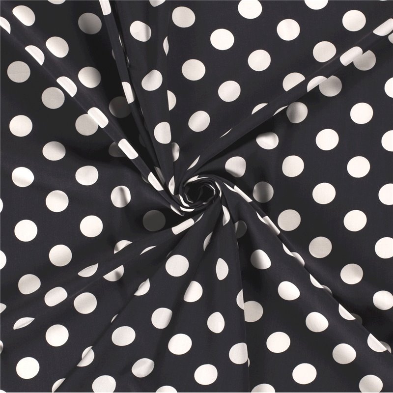 VISCOSE POPLIN PRINT DOTS