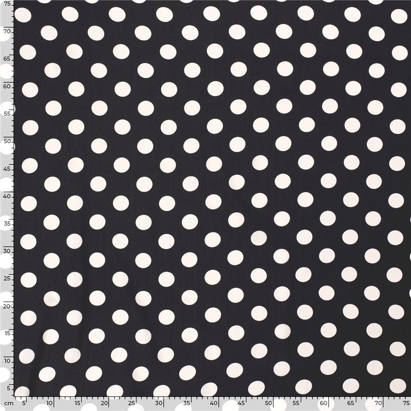 VISCOSE POPLIN PRINT DOTS