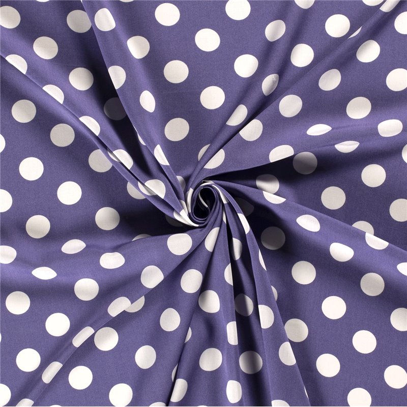 VISCOSE POPLIN PRINT DOTS