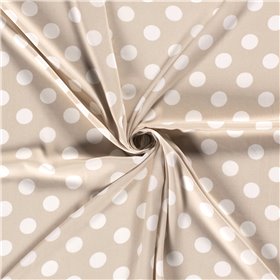 VISCOSE POPLIN PRINT DOTS