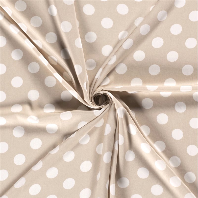 VISCOSE POPLIN PRINT DOTS