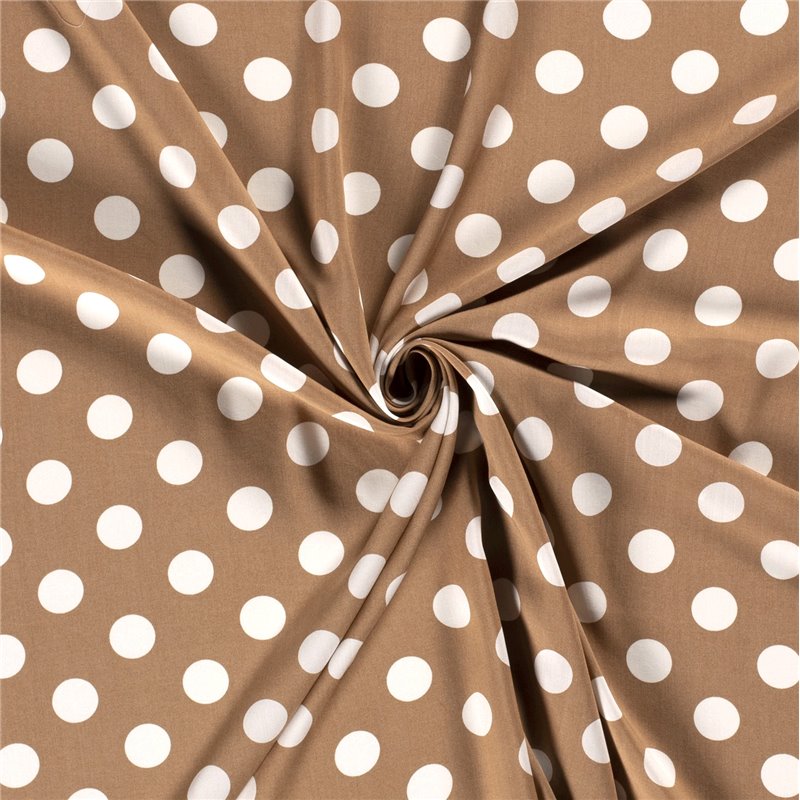 VISCOSE POPLIN PRINT DOTS