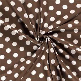 VISCOSE POPLIN PRINT DOTS