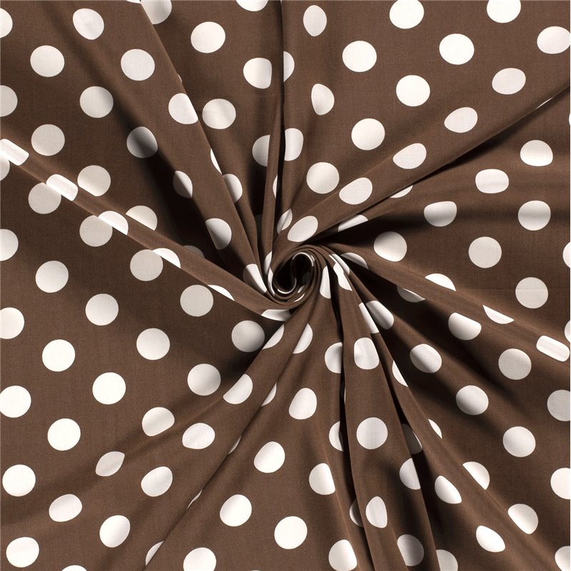 VISCOSE POPLIN PRINT DOTS