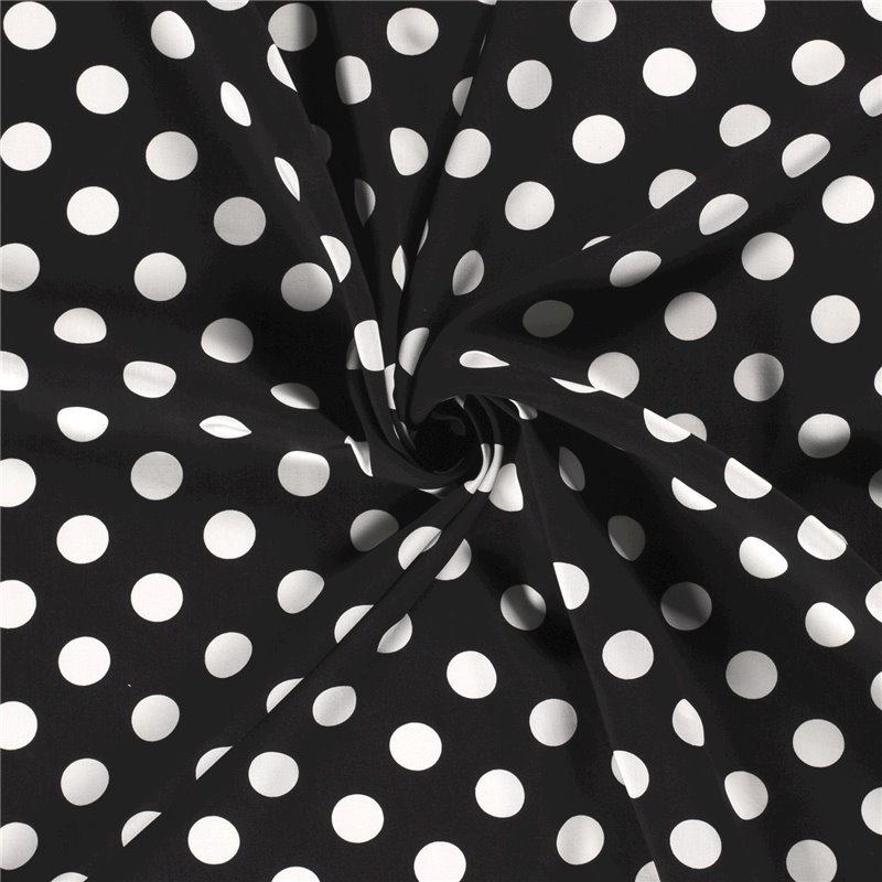 VISCOSE POPLIN PRINT DOTS