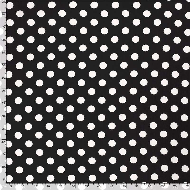 VISCOSE POPLIN PRINT DOTS