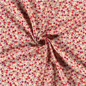 VISCOSE POPLIN PRINT FLOWERS