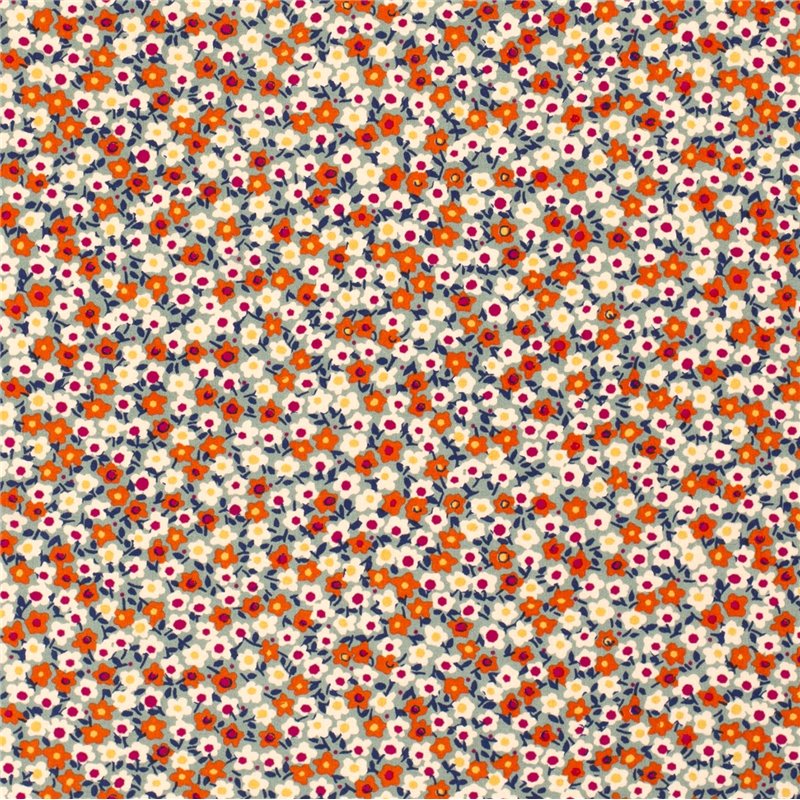 VISCOSE POPLIN PRINT FLOWERS