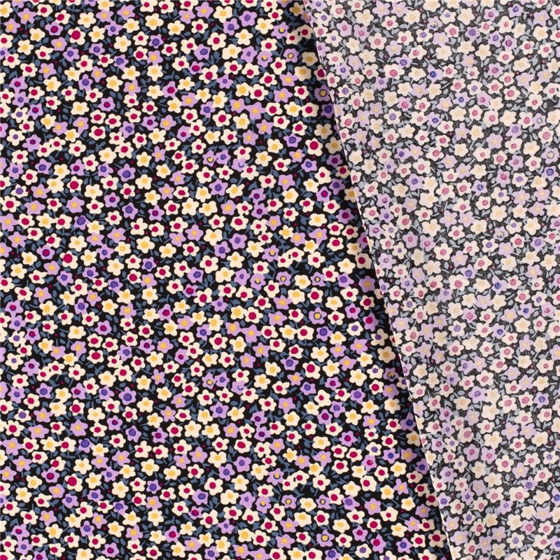 VISCOSE POPLIN PRINT FLOWERS