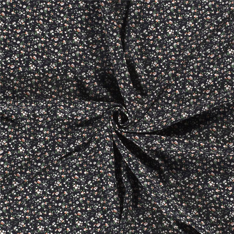 VISCOSE POPLIN PRINT FLOWERS