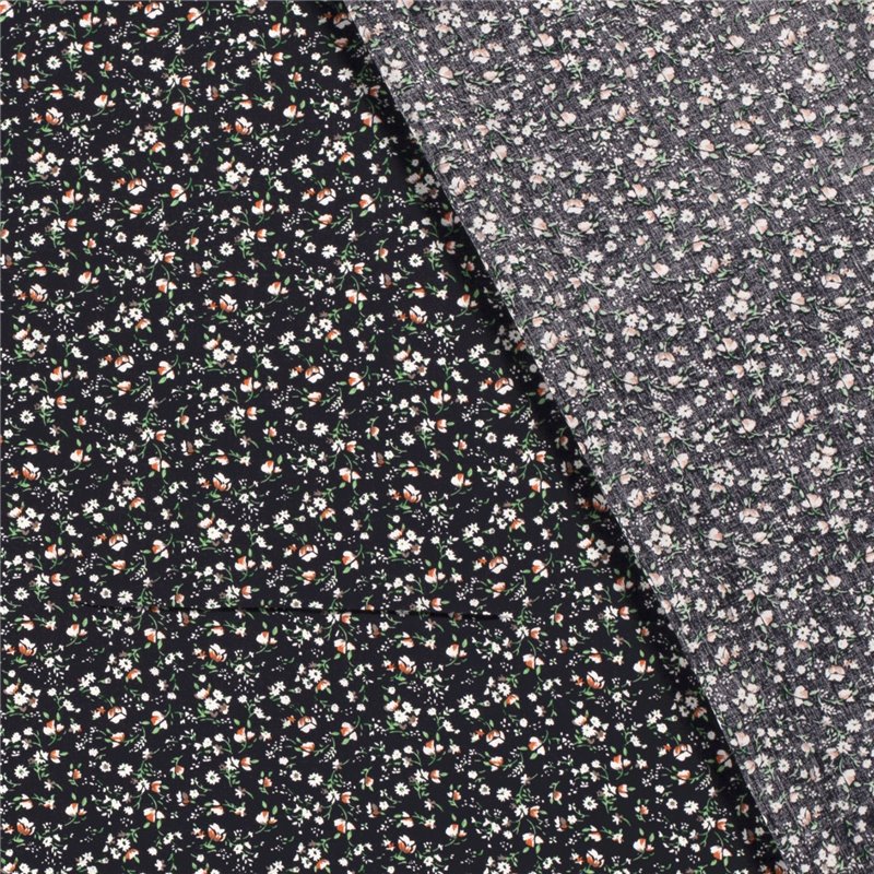 VISCOSE POPLIN PRINT FLOWERS