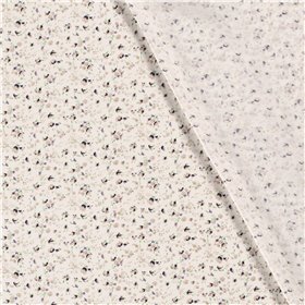 VISCOSE POPLIN PRINT FLOWERS