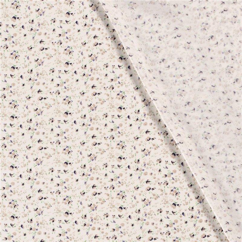 VISCOSE POPLIN PRINT FLOWERS