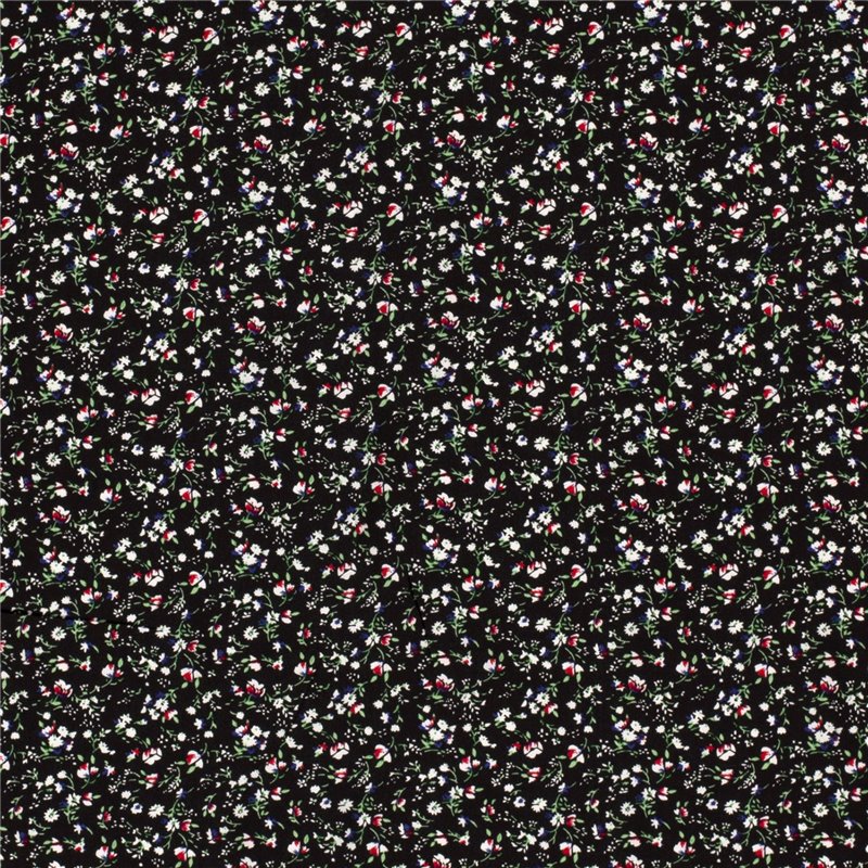 VISCOSE POPLIN PRINT FLOWERS