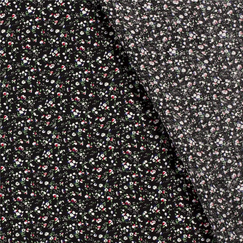 VISCOSE POPLIN PRINT FLOWERS