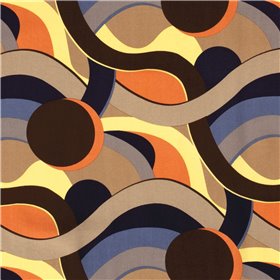 VISCOSE POPLIN PRINT ABSTRACT