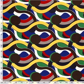 VISCOSE POPLIN PRINT ABSTRACT