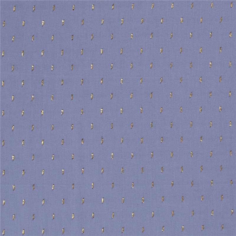 VISCOSE POPLIN PRINT LUREX STRIPE
