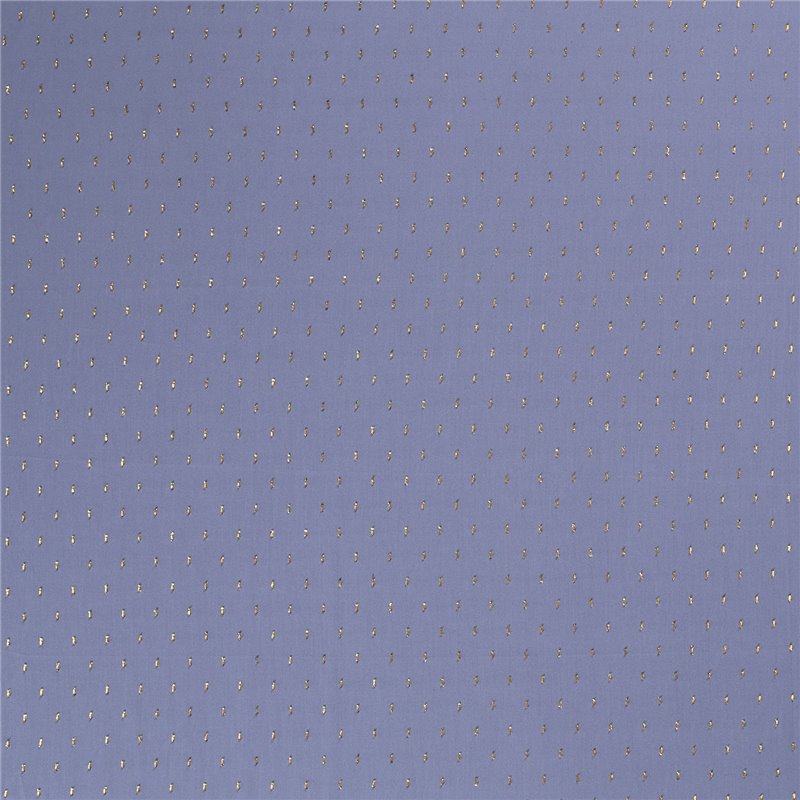 VISCOSE POPLIN PRINT LUREX STRIPE