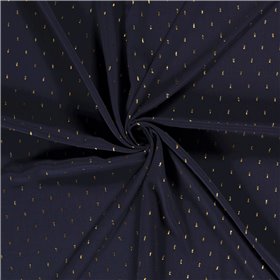 VISCOSE POPLIN PRINT LUREX STRIPE