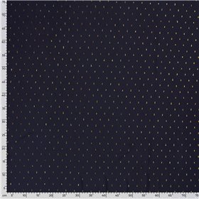 VISCOSE POPLIN PRINT LUREX STRIPE