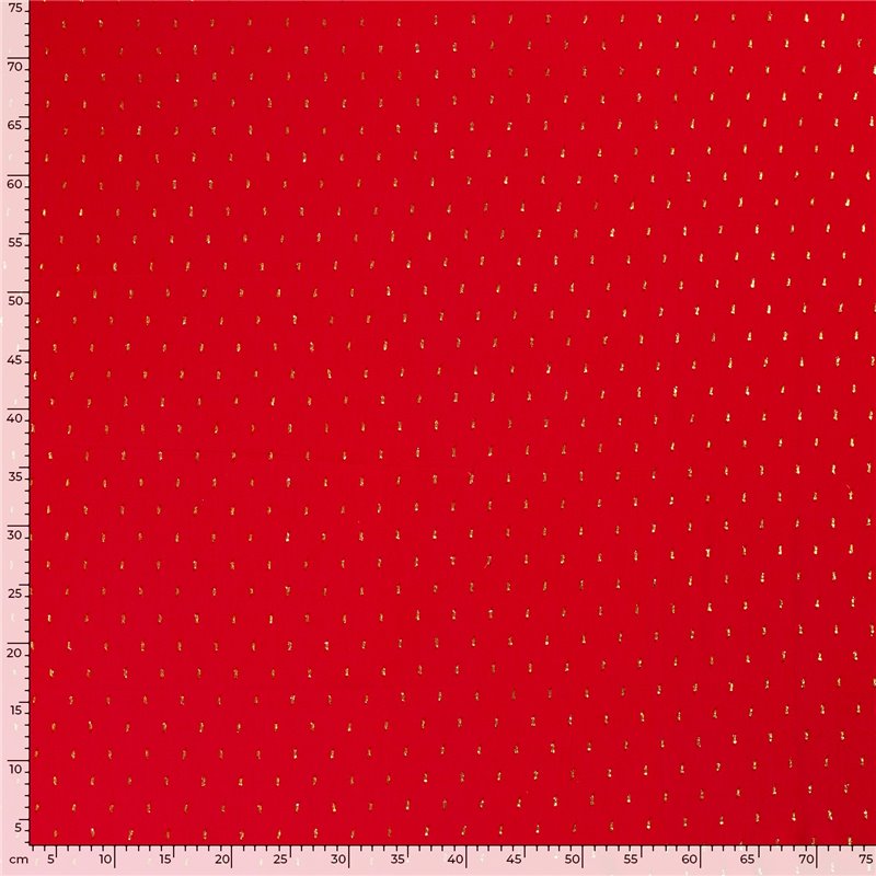 VISCOSE POPLIN PRINT LUREX STRIPE