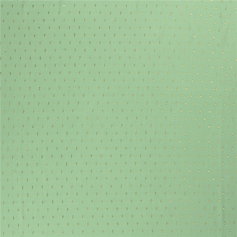 VISCOSE POPLIN PRINT LUREX STRIPE