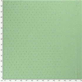VISCOSE POPLIN PRINT LUREX STRIPE