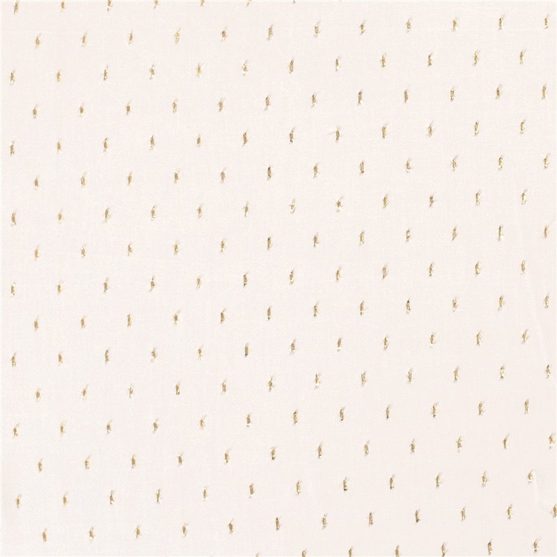 VISCOSE POPLIN PRINT LUREX STRIPE