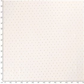 VISCOSE POPLIN PRINT LUREX STRIPE