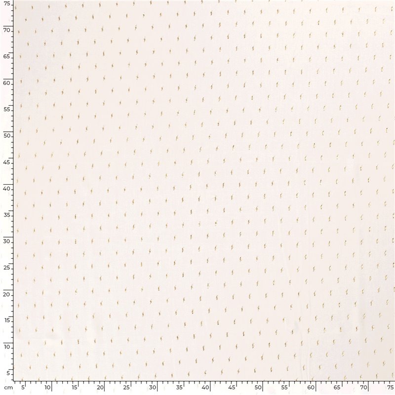 VISCOSE POPLIN PRINT LUREX STRIPE