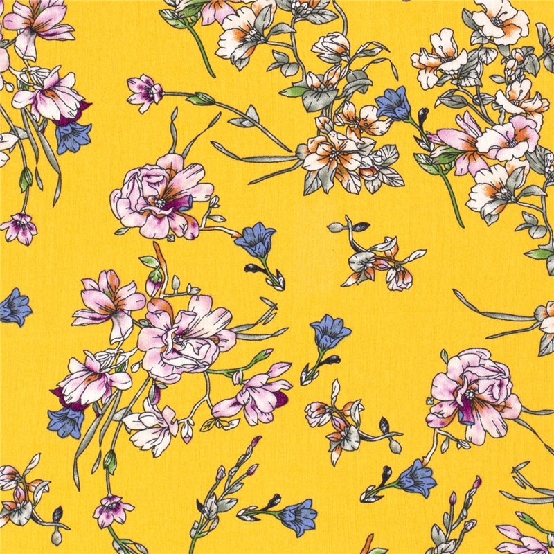 BORKEN CREPE YORYU FLOWERS