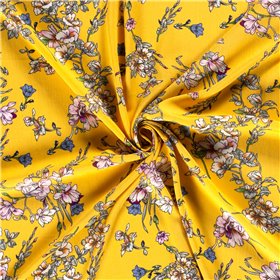 BORKEN CREPE YORYU FLOWERS