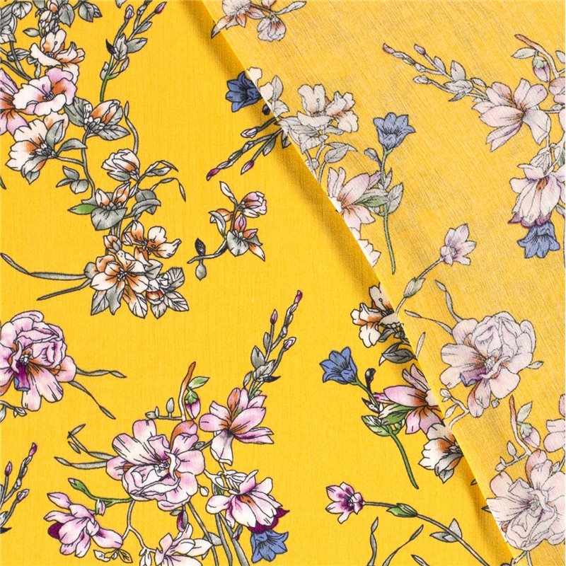 BORKEN CREPE YORYU FLOWERS