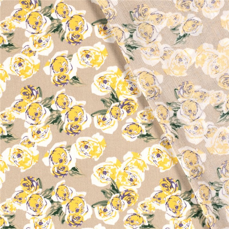 BORKEN CREPE YORYU FLOWERS